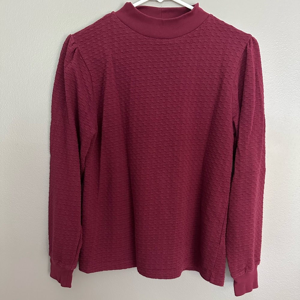 J.Crew Textured Mockneck